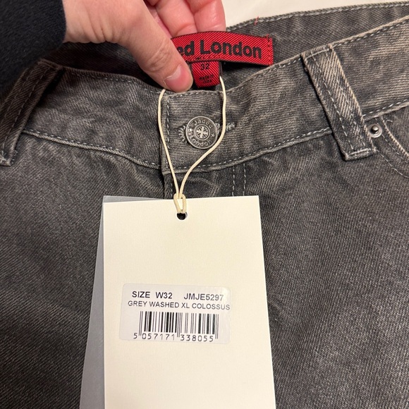 NWT Jaded London Grey Washed XL Colossus Jeans - Picture 3 of 6